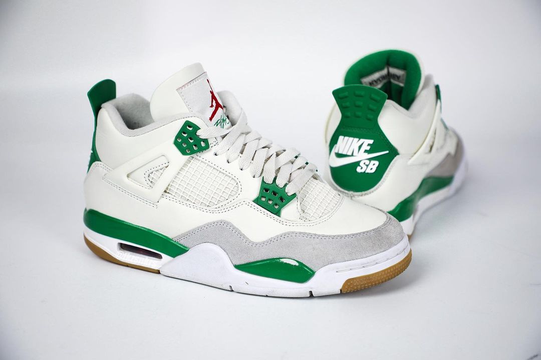 【国内 3/17、3/21 発売】NIKE SB × AIR JORDAN 4 “Sail/Pine Green” (ナイキ エア ジョーダン 4 “セイル/パイングリーン”) [DR5415-103]