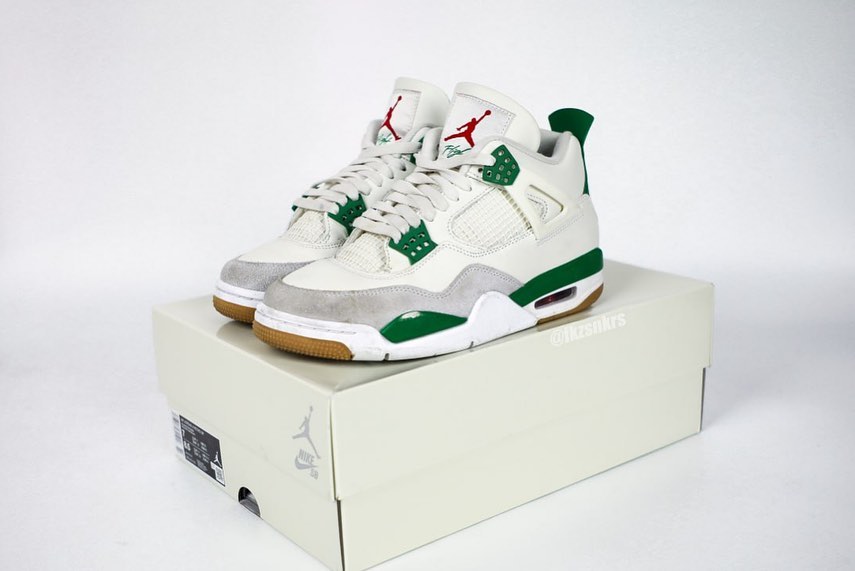 【国内 3/17、3/21 発売】NIKE SB × AIR JORDAN 4 “Sail/Pine Green” (ナイキ エア ジョーダン 4 “セイル/パイングリーン”) [DR5415-103]