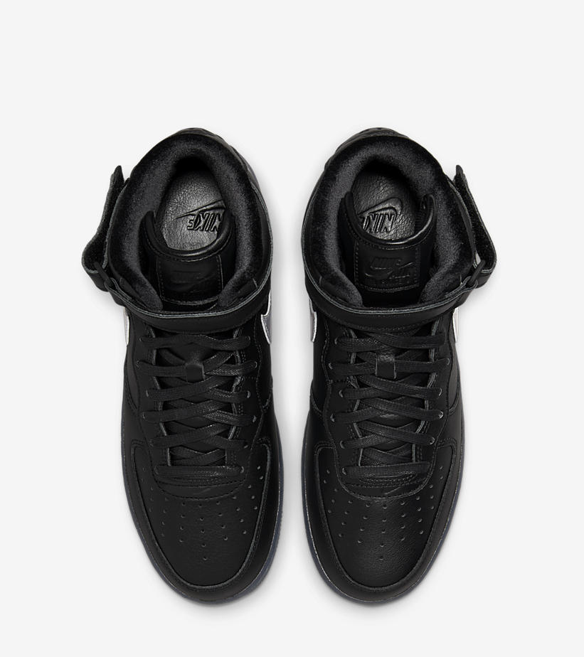 海外 7/2 発売！ナイキ エア フォース 1 ミッド プレミアム “ブラックレザー/シルバー” (NIKE AIR FORCE 1 MID PREMIUM “Black Leather/Silver”) [DX3061-001]