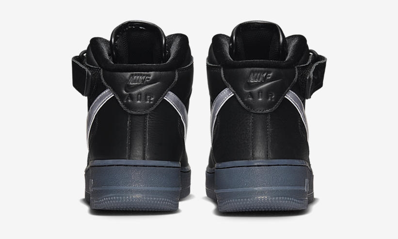 海外 7/2 発売！ナイキ エア フォース 1 ミッド プレミアム “ブラックレザー/シルバー” (NIKE AIR FORCE 1 MID PREMIUM “Black Leather/Silver”) [DX3061-001]