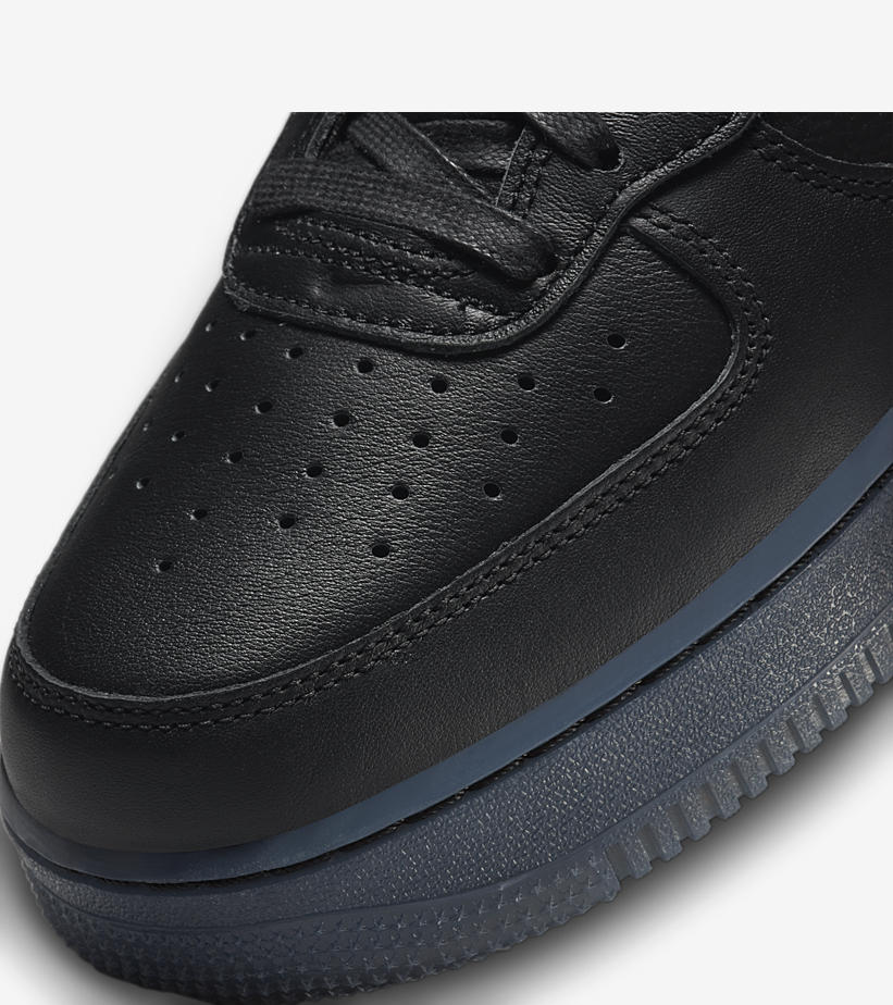 海外 7/2 発売！ナイキ エア フォース 1 ミッド プレミアム “ブラックレザー/シルバー” (NIKE AIR FORCE 1 MID PREMIUM “Black Leather/Silver”) [DX3061-001]