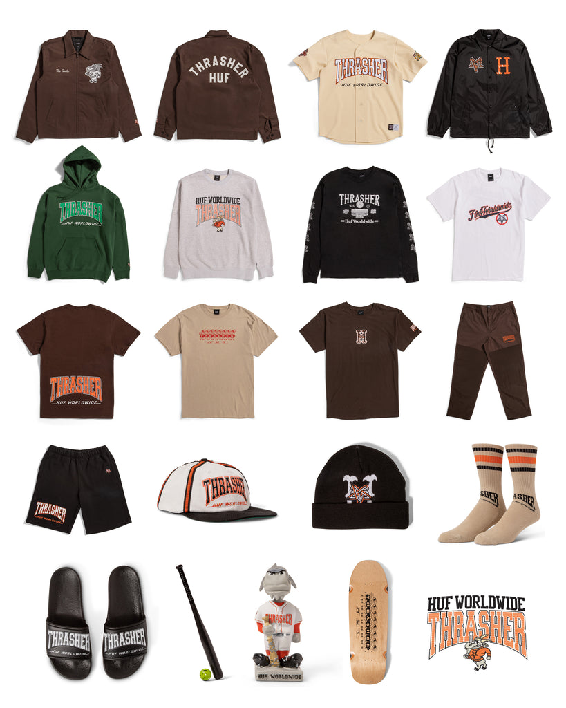 HUF × THRASHER COLLECTIONが6/10、6/11 発売 (ハフ スラッシャー)