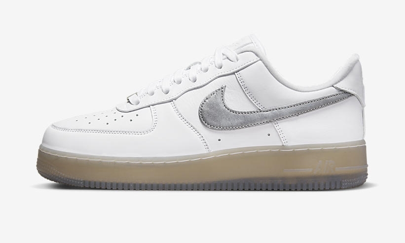 2022年 8月 発売予定！ナイキ エア フォース 1 ロー プレミアム “ホワイト/メタリックシルバー” (NIKE AIR FORCE 1 LOW PREMIUM “White/Metallic Silver”) [DX3945-100]