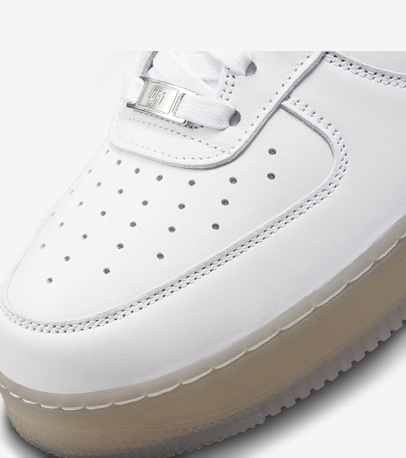 2022年 8月 発売予定！ナイキ エア フォース 1 ロー プレミアム “ホワイト/メタリックシルバー” (NIKE AIR FORCE 1 LOW PREMIUM “White/Metallic Silver”) [DX3945-100]