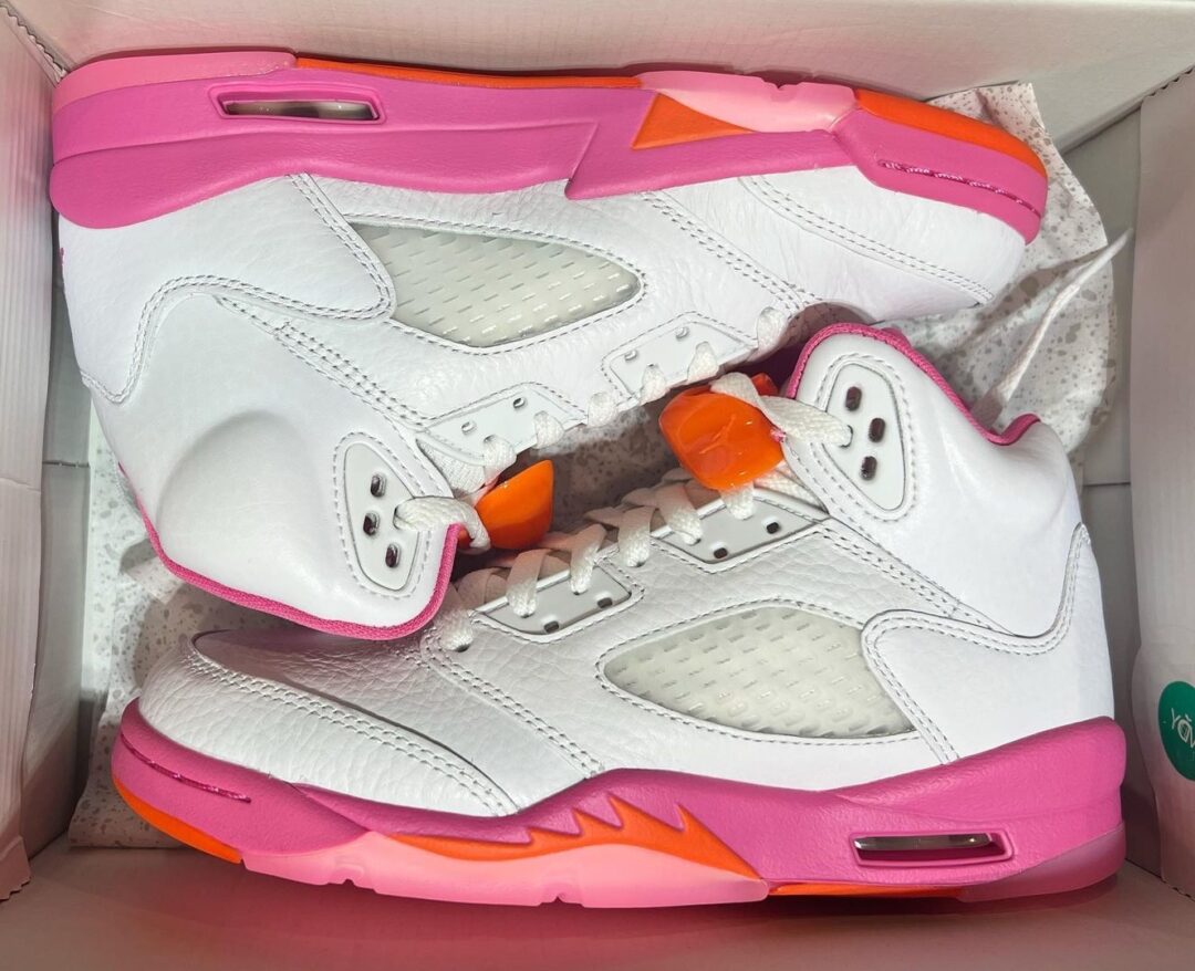 【国内 7/4 発売】ナイキ ウィメンズ エア ジョーダン 5 “WNBA/ホワイト/ピンクシクル” (NIKE WMNS AIR JORDAN 5 “WNBA/White/PinkSicle”) [440892-168]