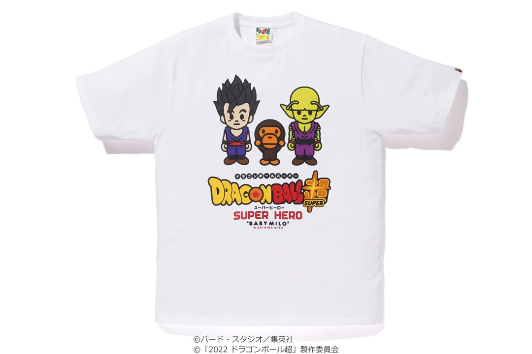 BABY MILOタッチにリライトされた A BATHING APE × ドラゴンボール超 スーパーヒーローが 6/5  発売 (ア ベイシング エイプ DRAGON BALL SUPER: SUPER HERO)