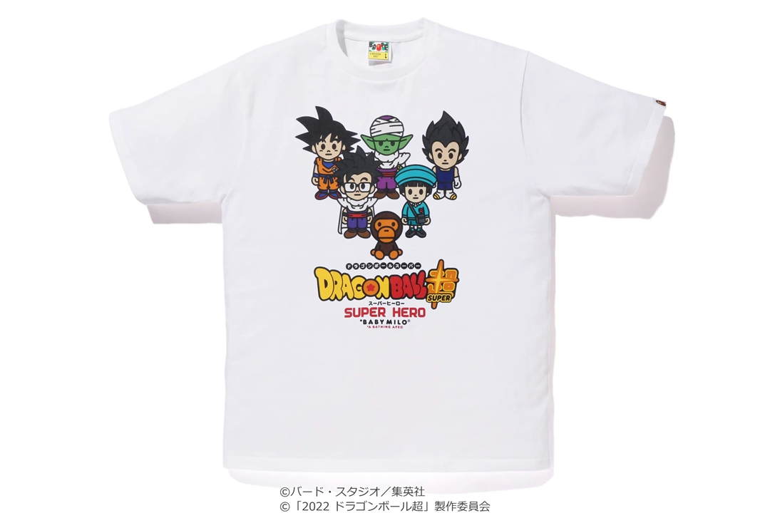 BABY MILOタッチにリライトされた A BATHING APE × ドラゴンボール超 スーパーヒーローが 6/5  発売 (ア ベイシング エイプ DRAGON BALL SUPER: SUPER HERO)