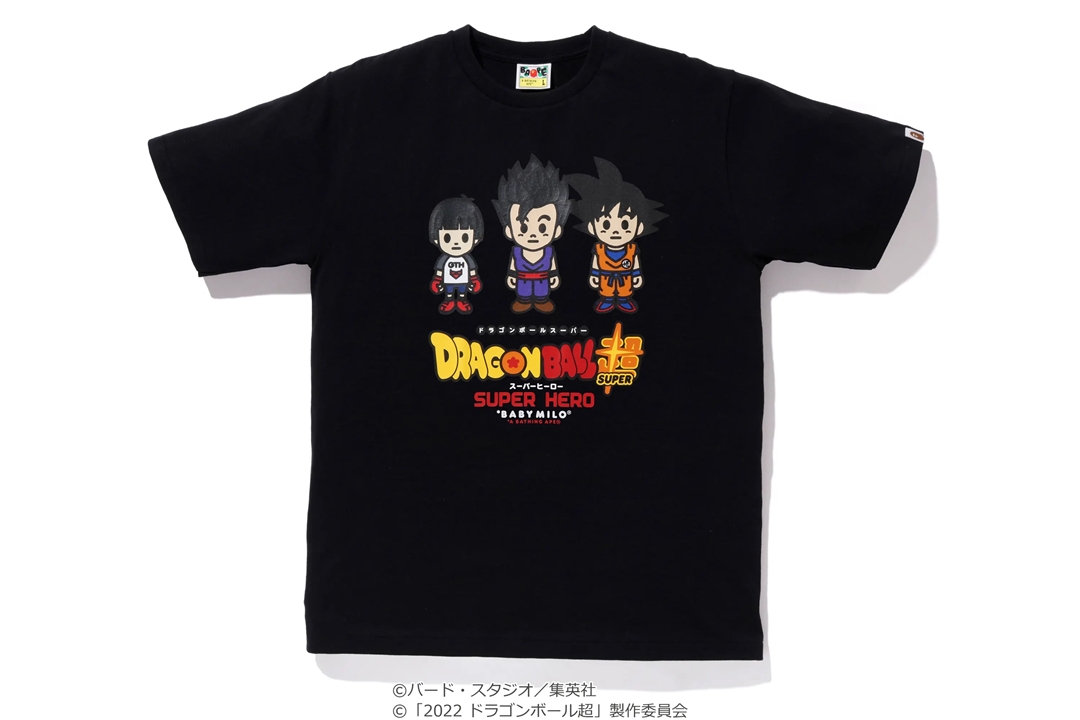 BABY MILOタッチにリライトされた A BATHING APE × ドラゴンボール超 スーパーヒーローが 6/5  発売 (ア ベイシング エイプ DRAGON BALL SUPER: SUPER HERO)