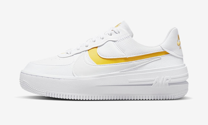 2022年 発売予定！ナイキ エア フォース 1 ロー プラットフォーム “ホワイト/イエローオーカー” (NIKE AIR FORCE 1 LOW PLTAFORM/PLT.AF.ORM “White/Yellow Ochre”) [DJ9946-102]