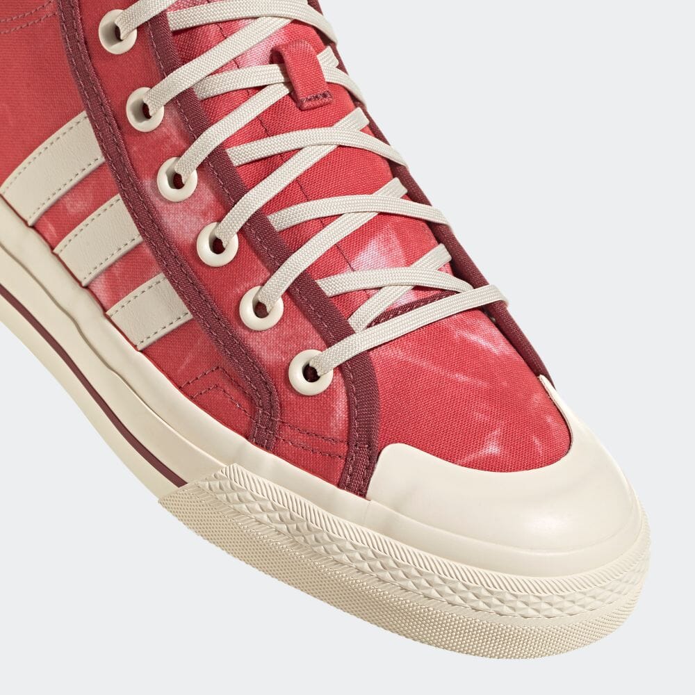 【国内 6/15 発売】アディダス オリジナルス ニッツァ ハイ RF “クルーレッド/グレーフォー” (adidas Originals NIZZA HI RF “Crew Red/Grey Four”) [GX4585/GX4586]