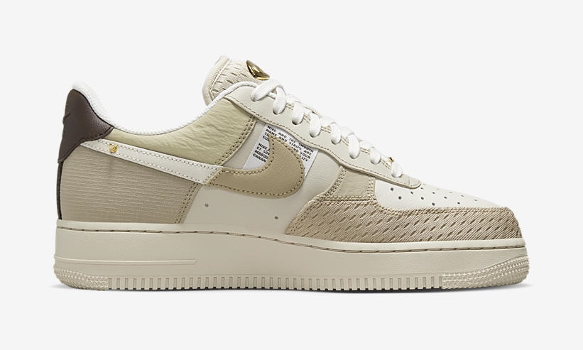 2022年 発売予定！ナイキ エア フォース 1 ロー “ブリング/ホワイト/ライトタン/ゴールド” (NIKE AIR FORCE 1 LOW “Bling/Light Tan/Gold”) [DX6061-122]