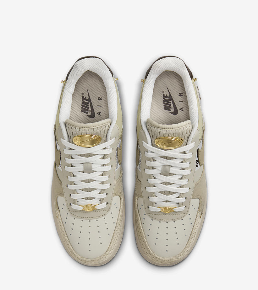 2022年 発売予定！ナイキ エア フォース 1 ロー “ブリング/ホワイト/ライトタン/ゴールド” (NIKE AIR FORCE 1 LOW “Bling/Light Tan/Gold”) [DX6061-122]