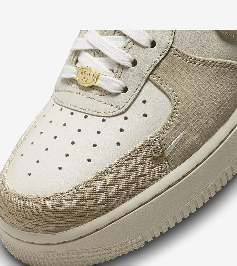 2022年 発売予定！ナイキ エア フォース 1 ロー “ブリング/ホワイト/ライトタン/ゴールド” (NIKE AIR FORCE 1 LOW “Bling/Light Tan/Gold”) [DX6061-122]