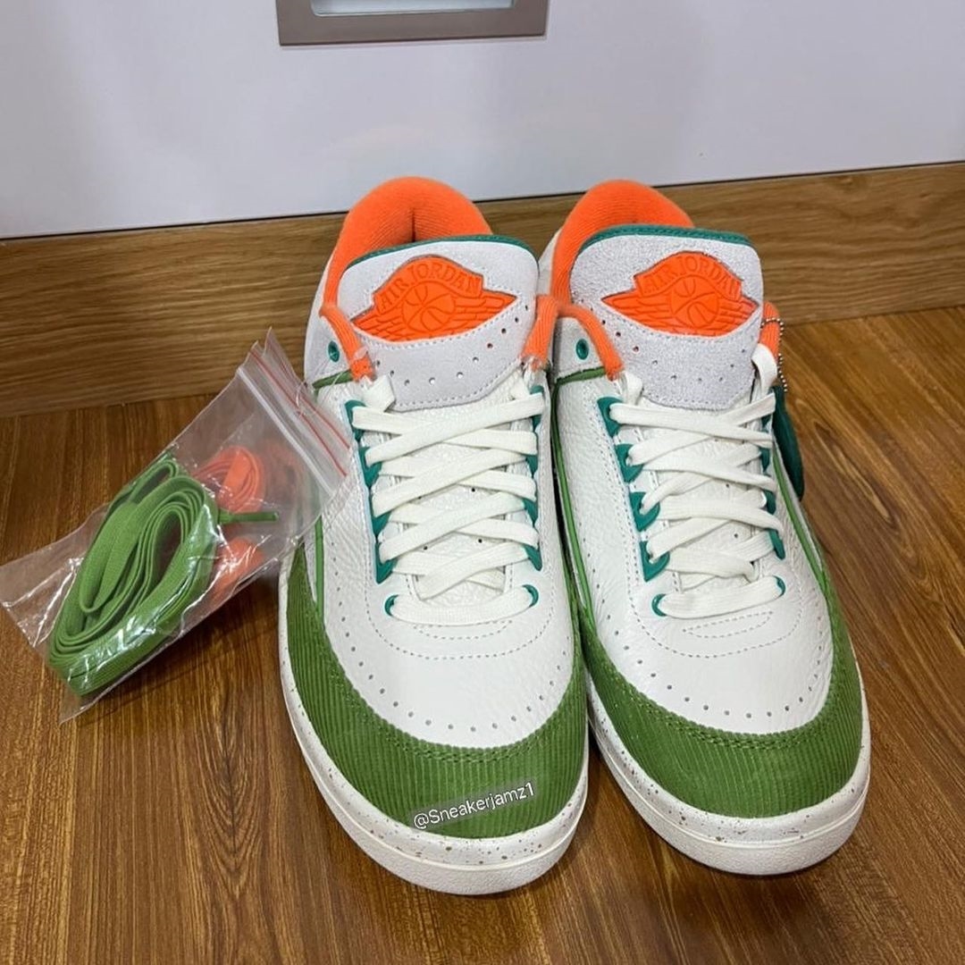 【国内 10/21 発売】Titan × NIKE WMNS AIR JORDAN 2 LOW “White/Green/Orange” (タイタン ナイキ ウィメンズ エア ジョーダン 2 ロー “ホワイト/グリーン/オレンジ”) [DV6206-183]