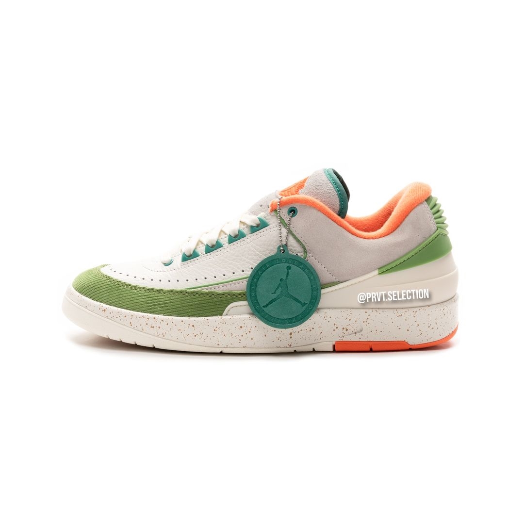 【国内 10/21 発売】Titan × NIKE WMNS AIR JORDAN 2 LOW “White/Green/Orange” (タイタン ナイキ ウィメンズ エア ジョーダン 2 ロー “ホワイト/グリーン/オレンジ”) [DV6206-183]