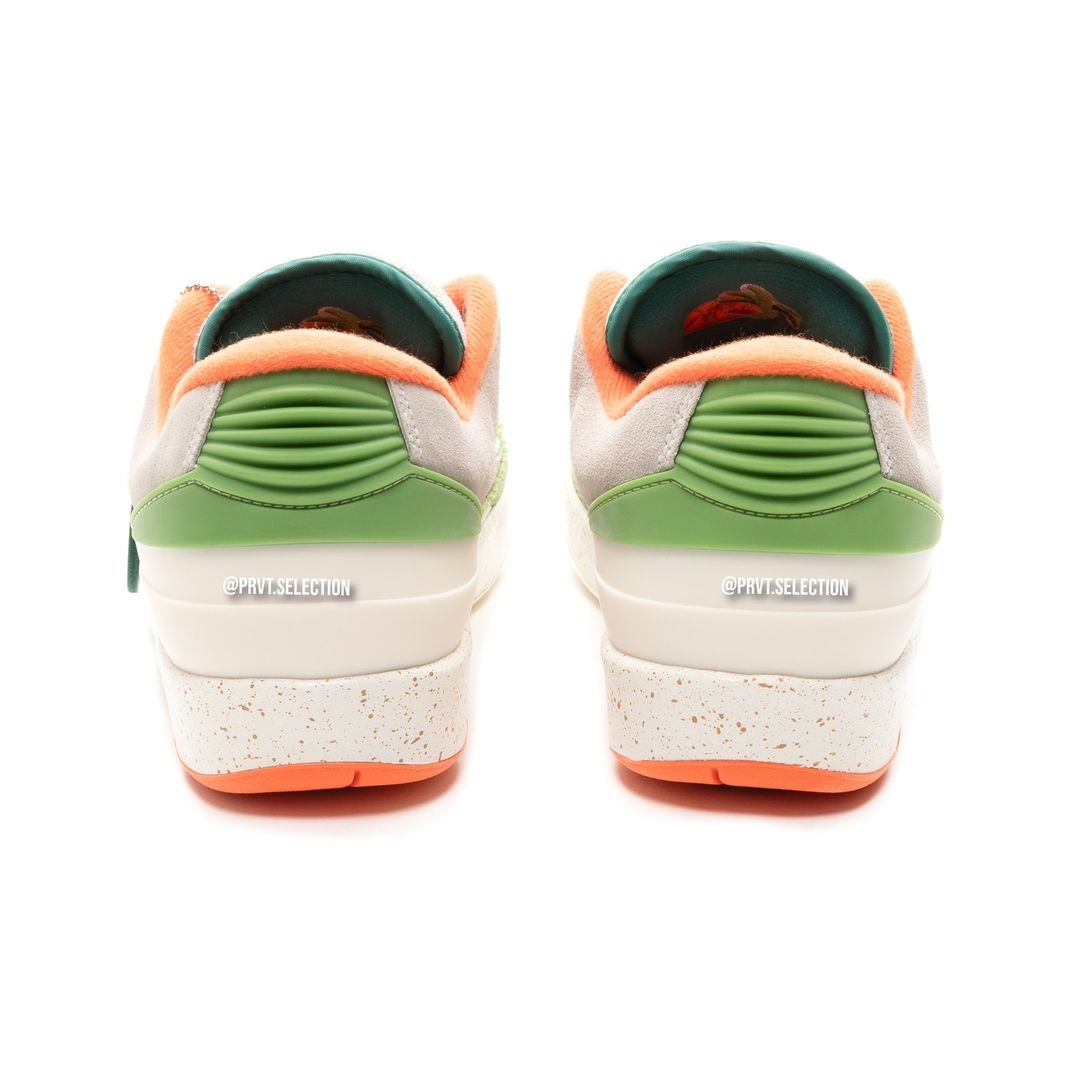 【国内 10/21 発売】Titan × NIKE WMNS AIR JORDAN 2 LOW “White/Green/Orange” (タイタン ナイキ ウィメンズ エア ジョーダン 2 ロー “ホワイト/グリーン/オレンジ”) [DV6206-183]