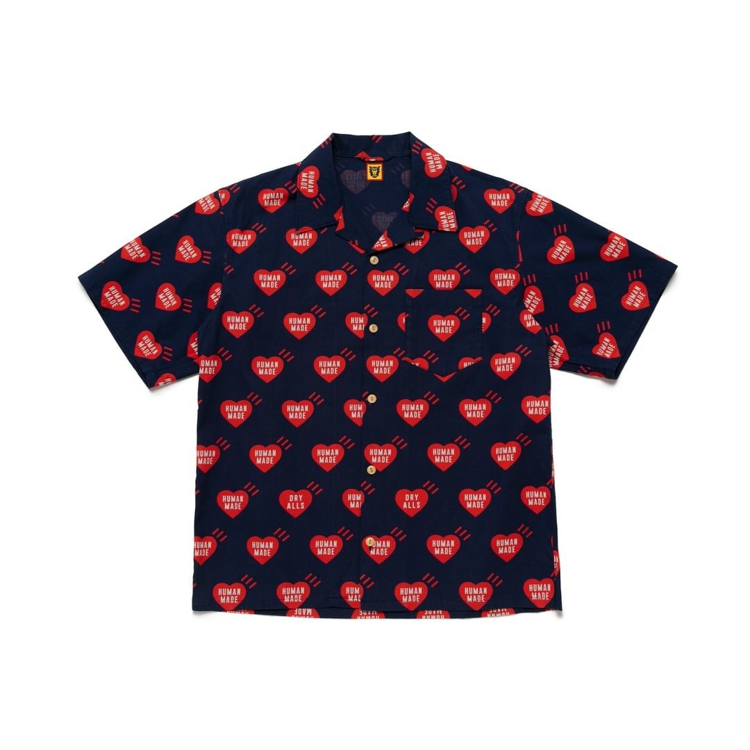 HUMAN MADE HEART PATTERN SHIRT 総柄