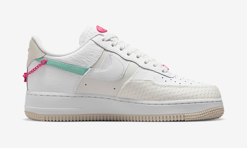 2022年 発売予定！ナイキ エア フォース 1 ロー “ブリング/ホワイト/ピンク” (NIKE AIR FORCE 1 LOW “Bling/White/Pink”) [DX6061-111]