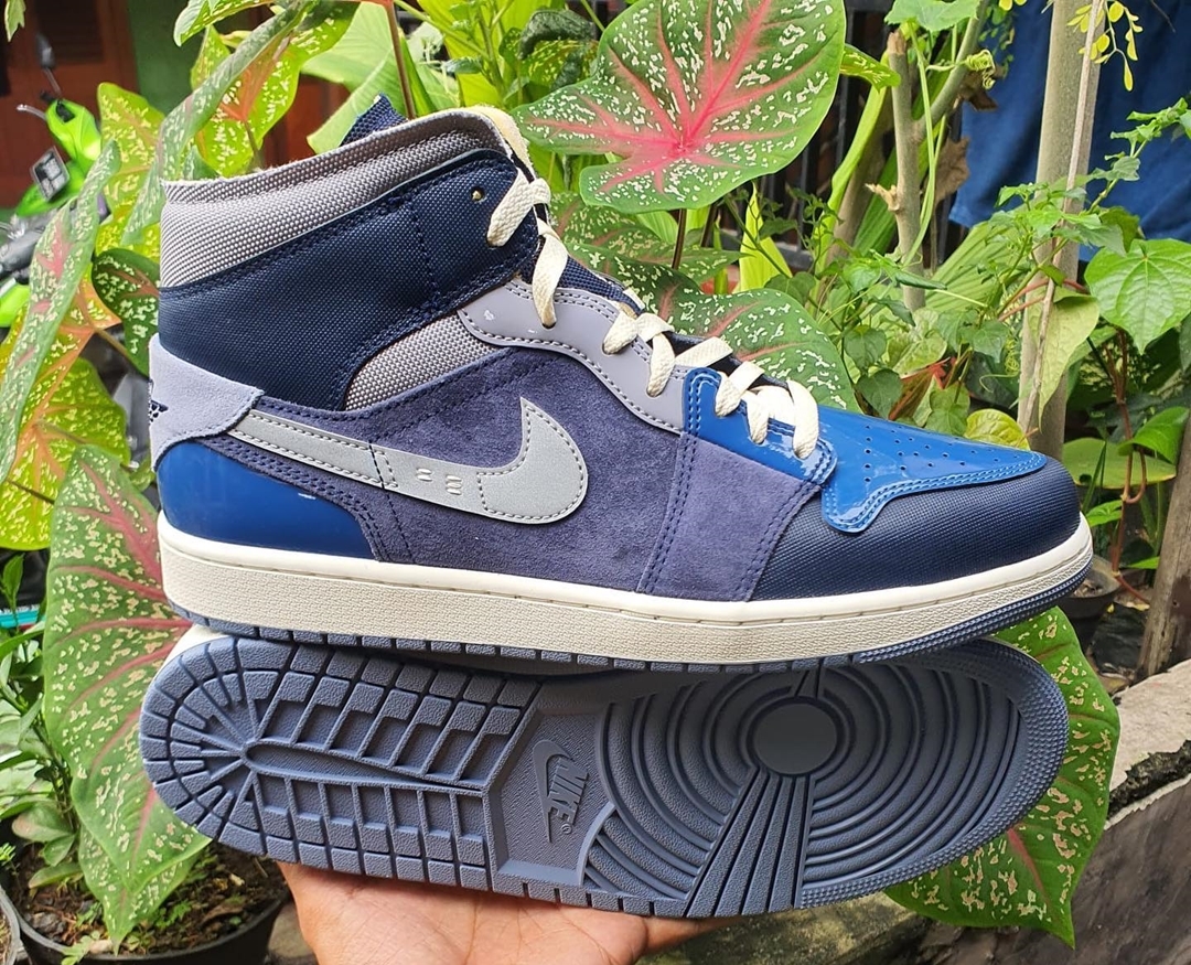 【リーク】ナイキ エア ジョーダン 1 ミッド SE クラフト “インサイドアウト/グレー” (NIKE AIR JORDAN 1 MID SE CRAFT “Inside Out/Grey”)