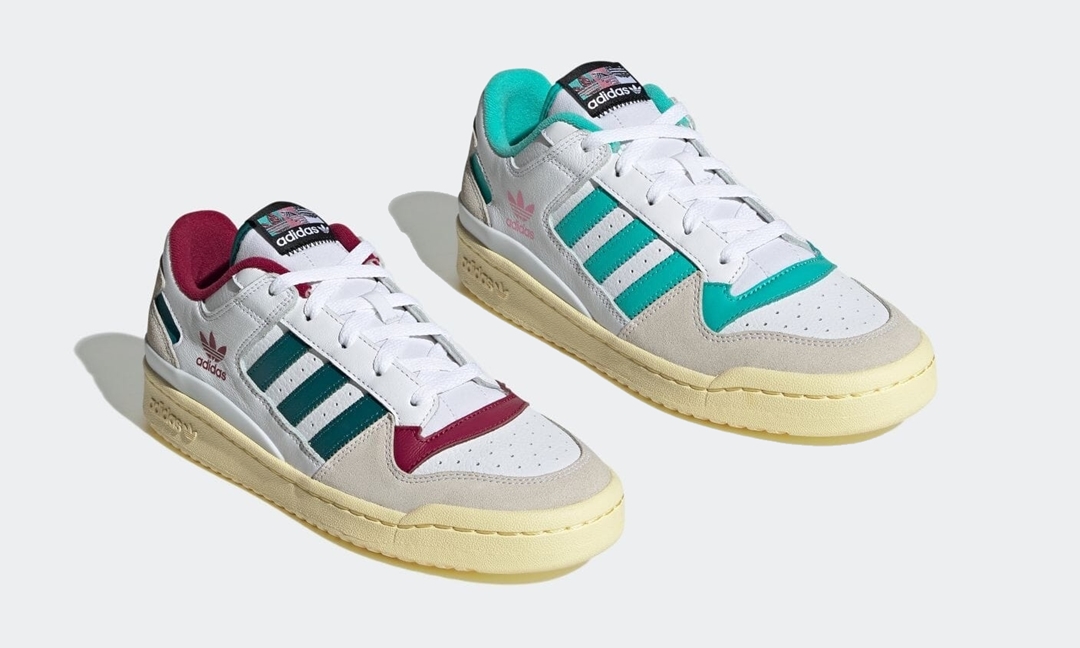 【発売予定】アディダス オリジナルス フォーラム ロー CL "フットウェアホワイト/レガシーティール/ブリスピンク" (adidas Originals FORUM LOW CL "White/Teal/Pink") [HQ6874/HQ6875]