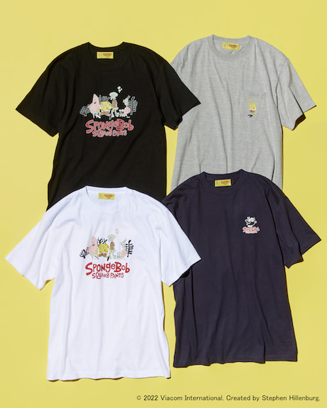 スポンジボブ × アーティスト花井祐介 × BEAMS T コラボコレクションがオンライン先行予約 (SpongeBob Yusuke Hanai ビームス)