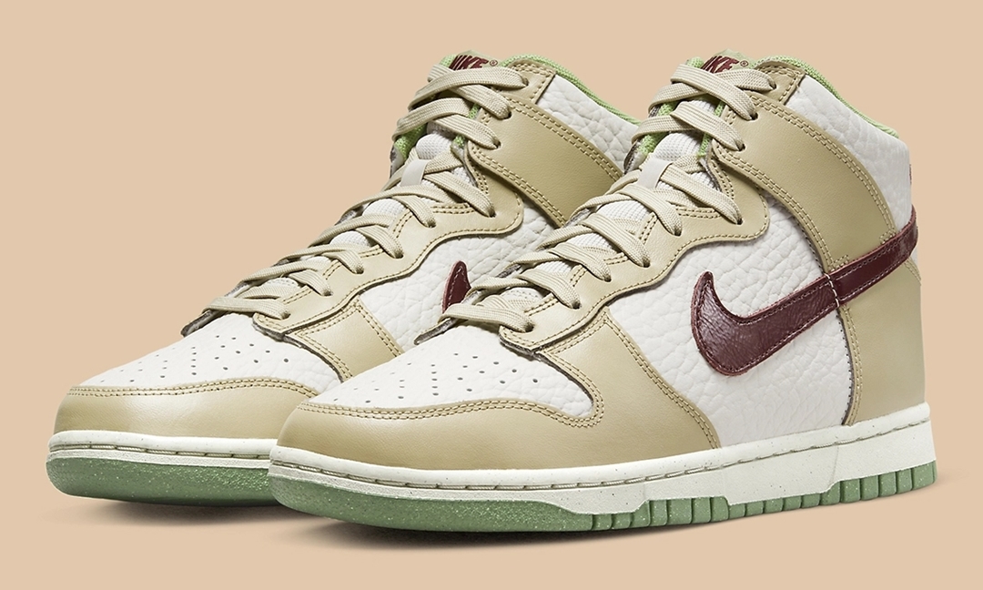 2022年 発売予定！ナイキ ダンク ハイ “ホワイト/タン/グリーン” (NIKE DUNK HIGH “White/Tan/Green”) [DX8956-001]