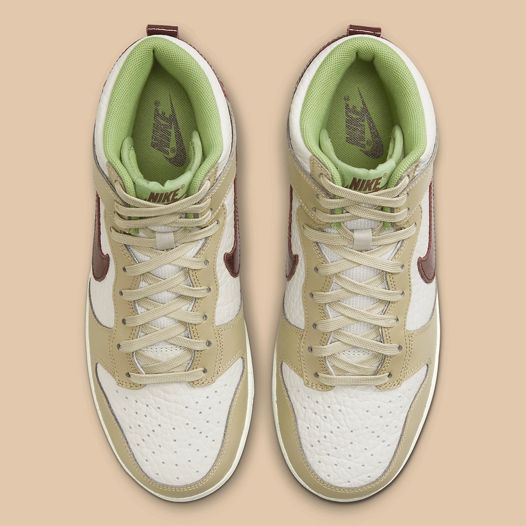 2022年 発売予定！ナイキ ダンク ハイ “ホワイト/タン/グリーン” (NIKE DUNK HIGH “White/Tan/Green”) [DX8956-001]