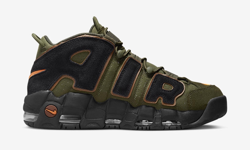 海外 7/1 発売予定！ナイキ エア モア アップテンポ 96 “カーゴカーキ/アルファオレンジ” (NIKE AIR MORE UPTEMPO 96 “Cargo Khaki/Alpha Orange”) [DX2669-300]