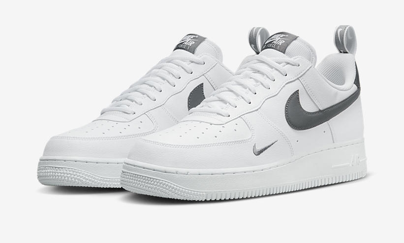 2022年 発売予定！ナイキ エア フォース 1 ロー "ヒールタブ/ホワイト/グレー" (NIKE AIR FORCE 1 LOW "Heel tab/White/Grey") [DX8967-100]