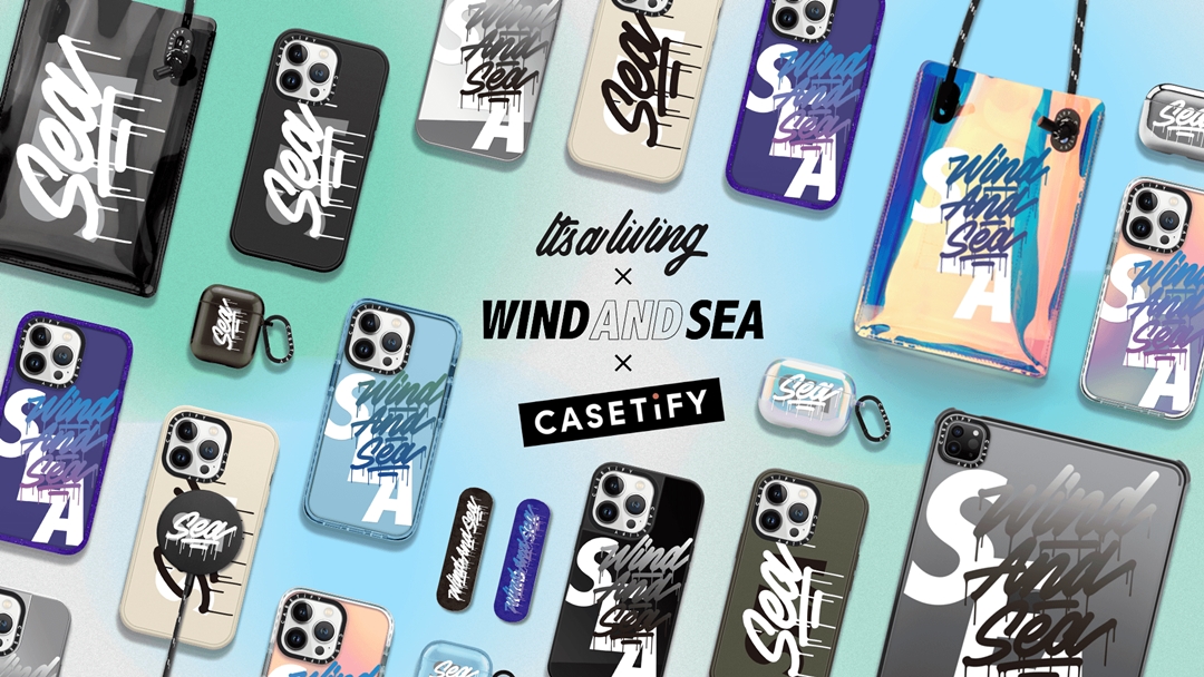 WIND AND SEA × CASETiFY × グラフィックアーティスト「it’s a living」トリプルネームコラボが6/21 発売 (ウィンダンシー ケースティファイ)