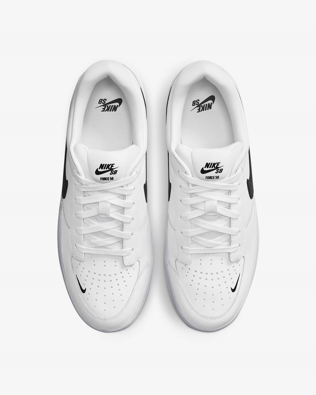 【6/15~ NIKEアプリ先行販売】ナイキ SB フォース 58 プレミアム “ホワイト/ブラック” (NIKE SB FORCE 58 PREMIUM “White/Black”) [DH7505-101]