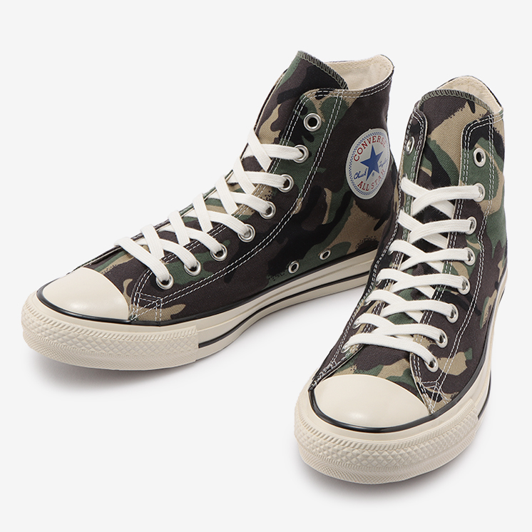 【国内 6/17 発売】ブラッシュタッチのカモ柄をプリントした CONVERSE ALL STAR US DPM-CAMO HI (コンバース オールスター US DPM カモ)