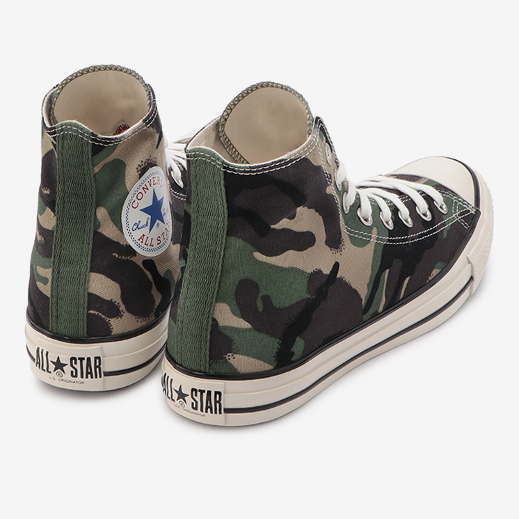 【国内 6/17 発売】ブラッシュタッチのカモ柄をプリントした CONVERSE ALL STAR US DPM-CAMO HI (コンバース オールスター US DPM カモ)