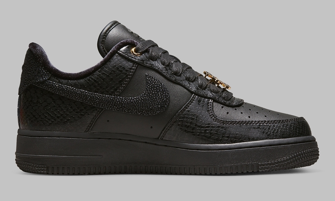 2022年 発売予定！ナイキ エア フォース 1 ロー “ブラックスネークスキン/ゴールド” (NIKE AIR FORCE 1 LOW “Black Snake Skin/Gold”)