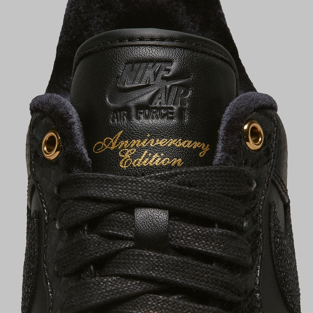 2022年 発売予定！ナイキ エア フォース 1 ロー “ブラックスネークスキン/ゴールド” (NIKE AIR FORCE 1 LOW “Black Snake Skin/Gold”)