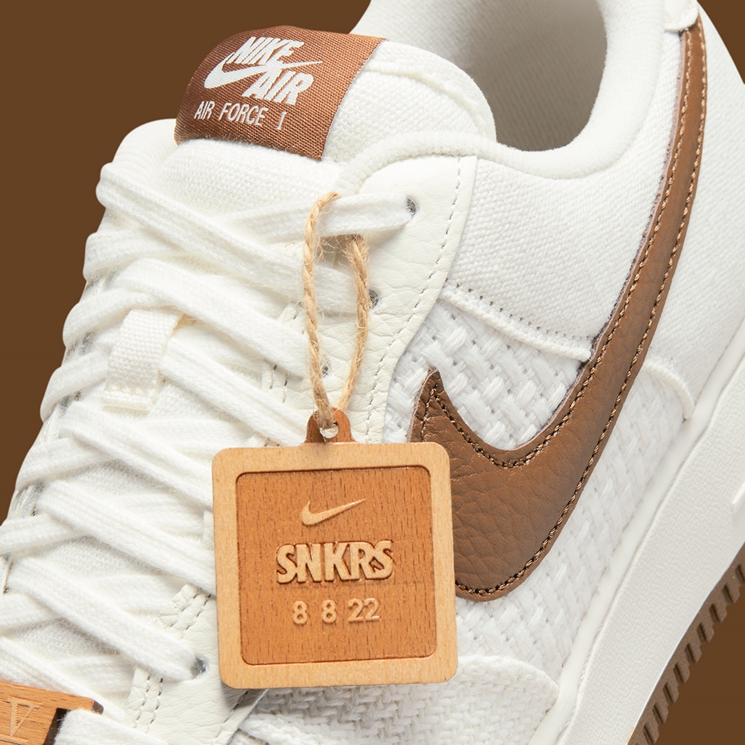 2022年 8月 発売予定！ナイキ エア フォース 1 ロー “SNKRS DAY/ホワイト/ブラウン” (NIKE AIR FORCE 1 LOW “SNRKS DAY 5th/White/Brown”) [DX2666-100]