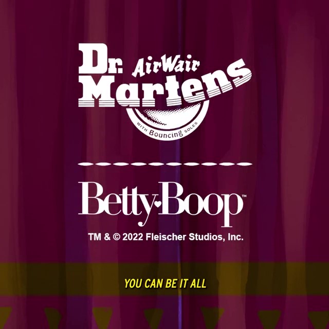 【国内 6/23 発売】Dr. Martens x BETTY BOOP コラボレーション (ドクターマーチン ベティ・ブープ)