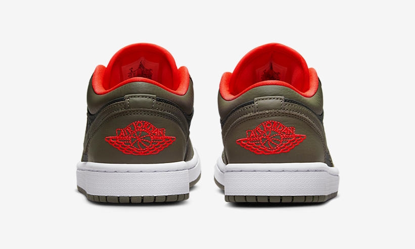 2022年 発売予定！ナイキ エア ジョーダン 1 ロー “ブラック/オリーブ/クリムゾン” (NIKE AIR JORDAN 1 LOW “Black/Olive/Crimson”) [DQ6076-002]