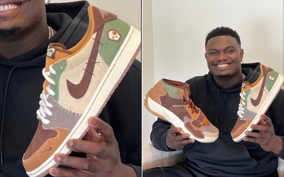 【国内 11/8 発売】Zion Williamson x NIKE AIR JORDAN 1 LOW RETRO OG “Voodoo/Flax” (ザイオン・ウィリアムソン ナイキ エア ジョーダン 1 ロー レトロ OG “ブードゥー/フラックス”) [DZ7292-200]