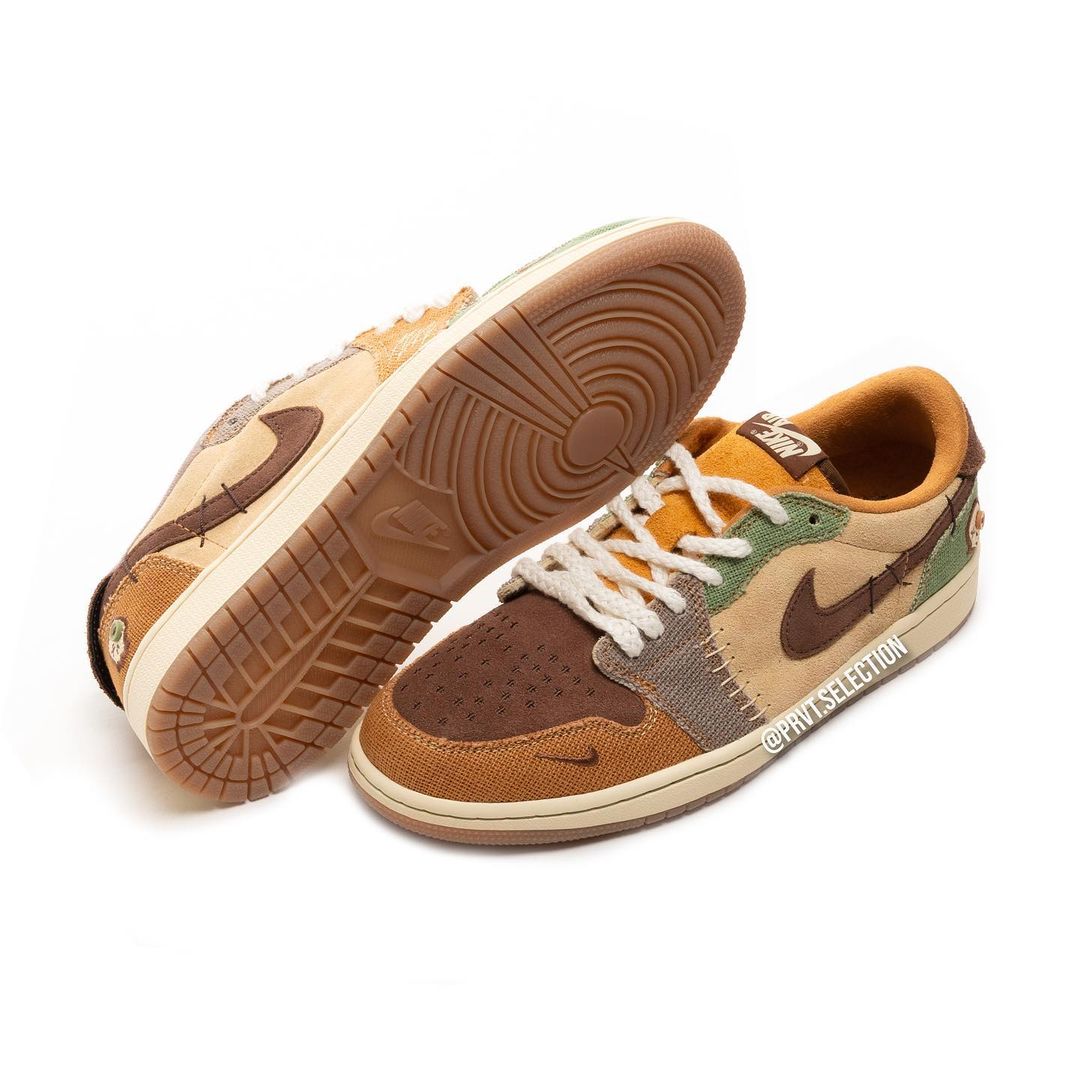 【国内 11/8 発売】Zion Williamson x NIKE AIR JORDAN 1 LOW RETRO OG “Voodoo/Flax” (ザイオン・ウィリアムソン ナイキ エア ジョーダン 1 ロー レトロ OG “ブードゥー/フラックス”) [DZ7292-200]