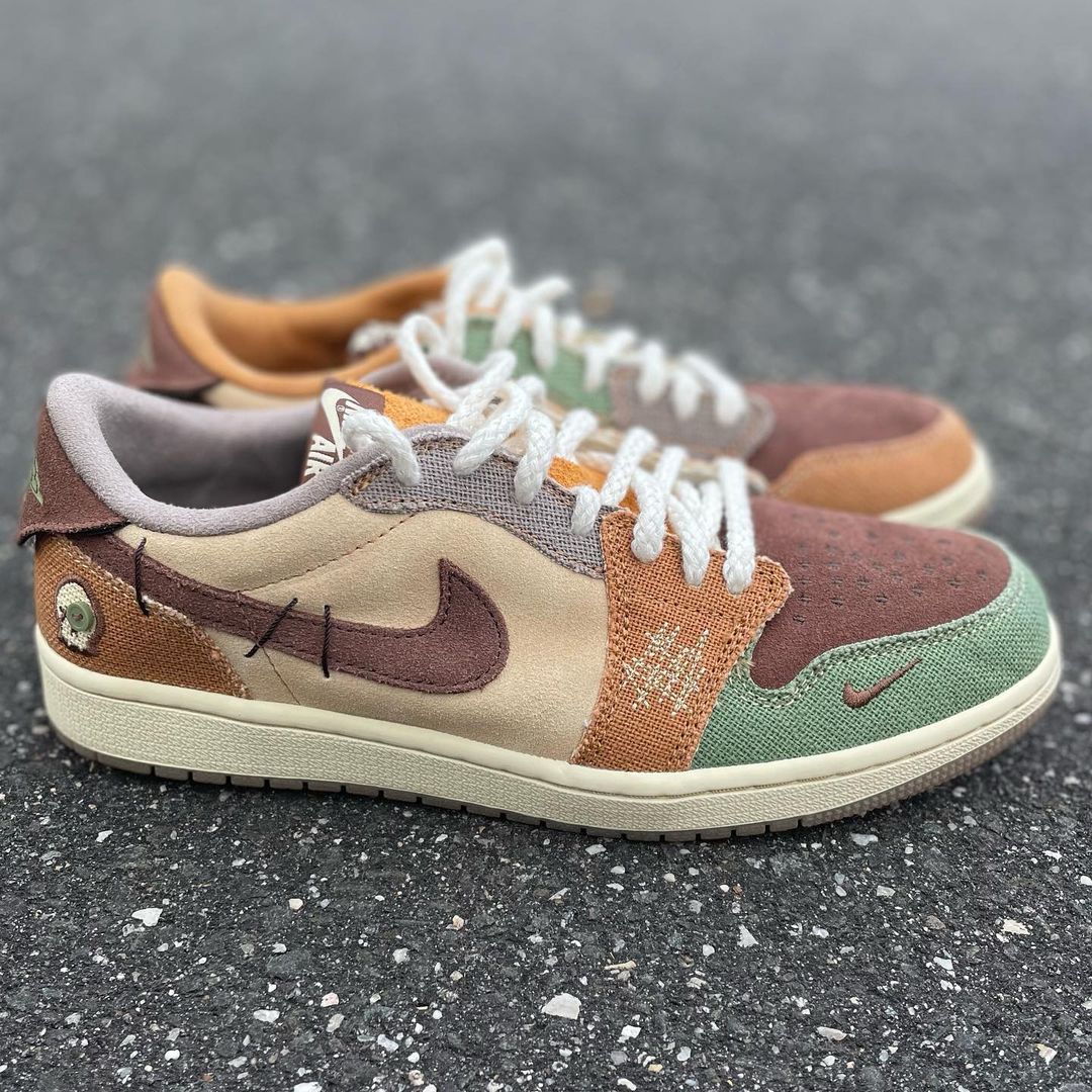 【国内 11/8 発売】Zion Williamson x NIKE AIR JORDAN 1 LOW RETRO OG “Voodoo/Flax” (ザイオン・ウィリアムソン ナイキ エア ジョーダン 1 ロー レトロ OG “ブードゥー/フラックス”) [DZ7292-200]