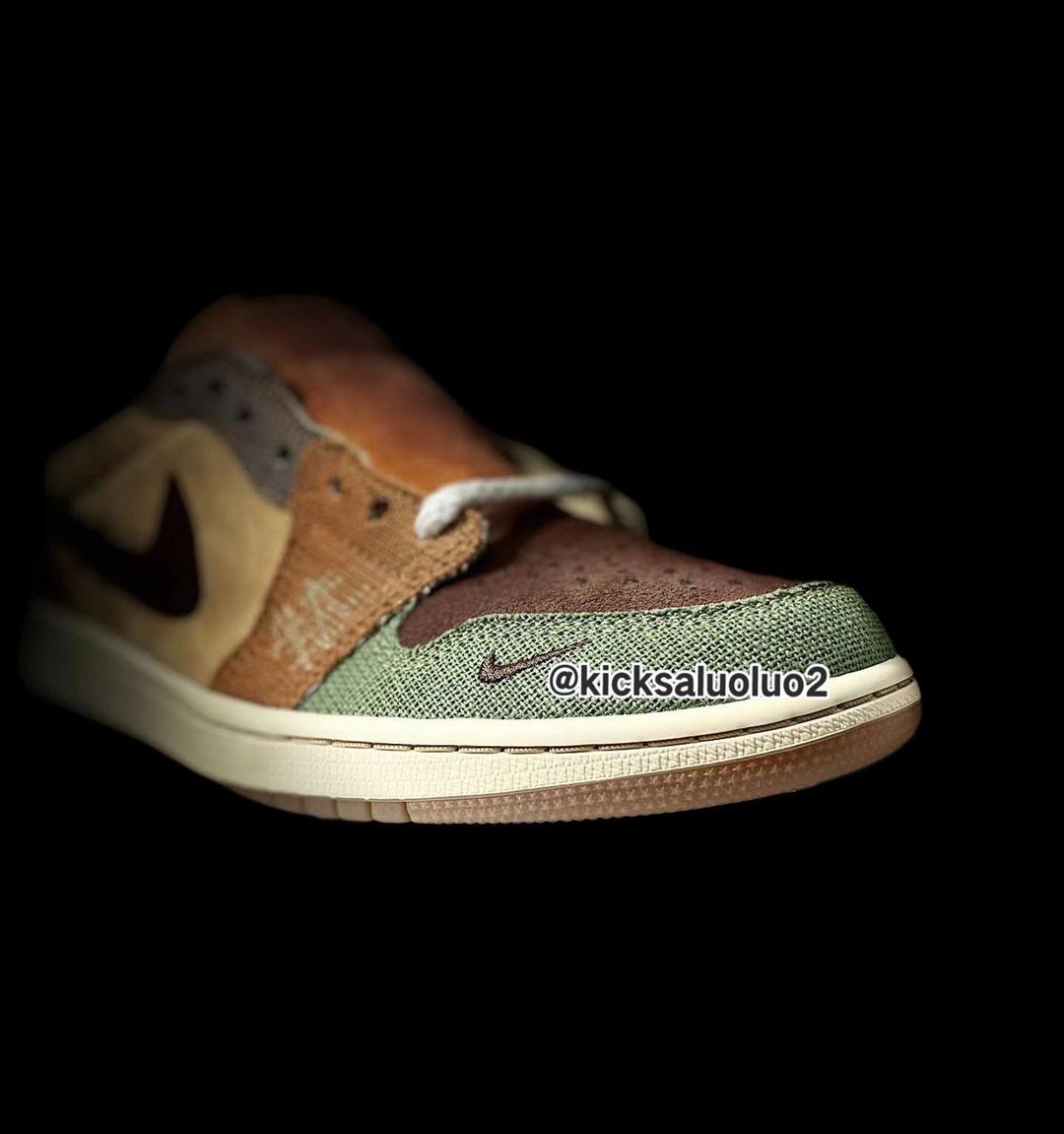 【国内 11/8 発売】Zion Williamson x NIKE AIR JORDAN 1 LOW RETRO OG “Voodoo/Flax” (ザイオン・ウィリアムソン ナイキ エア ジョーダン 1 ロー レトロ OG “ブードゥー/フラックス”) [DZ7292-200]