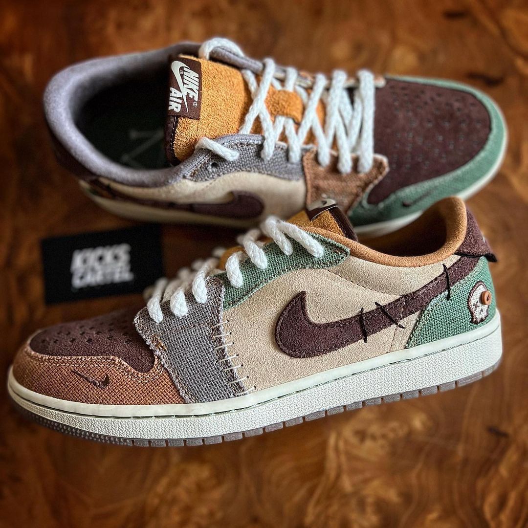 【国内 11/8 発売】Zion Williamson x NIKE AIR JORDAN 1 LOW RETRO OG “Voodoo/Flax” (ザイオン・ウィリアムソン ナイキ エア ジョーダン 1 ロー レトロ OG “ブードゥー/フラックス”) [DZ7292-200]