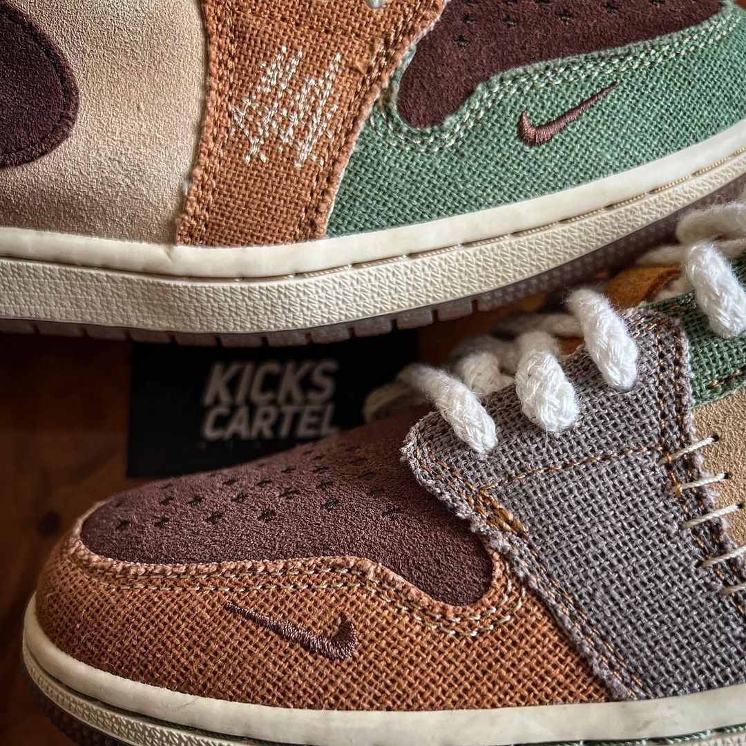 【国内 11/8 発売】Zion Williamson x NIKE AIR JORDAN 1 LOW RETRO OG “Voodoo/Flax” (ザイオン・ウィリアムソン ナイキ エア ジョーダン 1 ロー レトロ OG “ブードゥー/フラックス”) [DZ7292-200]