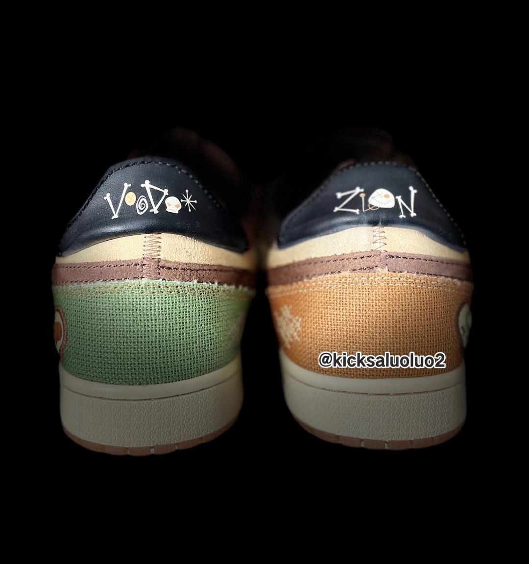 【国内 11/8 発売】Zion Williamson x NIKE AIR JORDAN 1 LOW RETRO OG “Voodoo/Flax” (ザイオン・ウィリアムソン ナイキ エア ジョーダン 1 ロー レトロ OG “ブードゥー/フラックス”) [DZ7292-200]