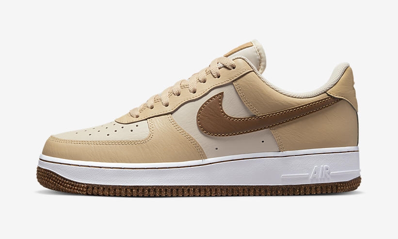 【国内 12/1 発売予定】ナイキ フォース 1 07 ロー EMB “パールホワイト/エールブラウン” (NIKE AIR FORCE 1 07 LOW EMB “Pearl White/Ale Brown”) [DQ7660-200]