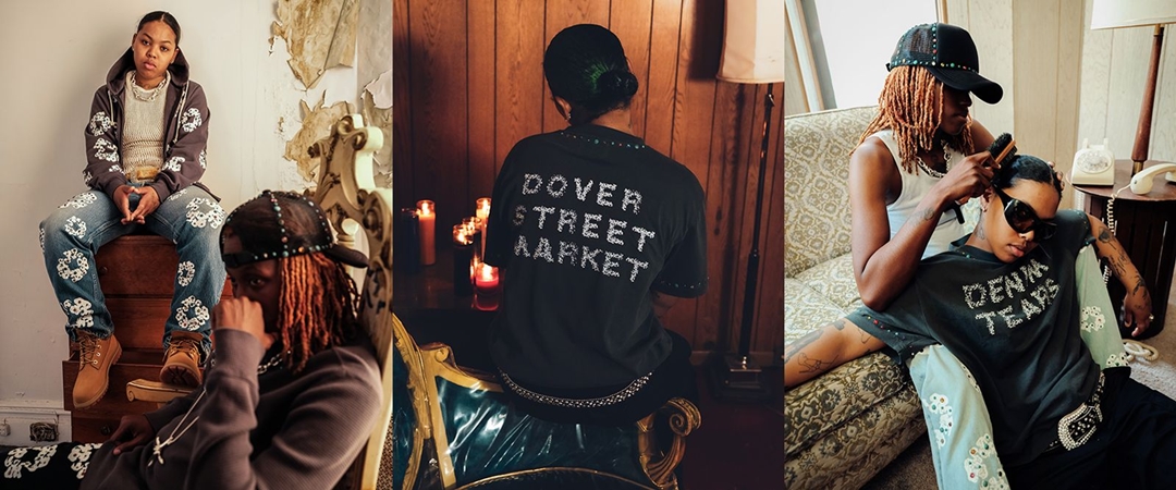 DSMG × DENIM TEARS “Rhinestone Collection”が7/7 発売 (デニムティアーズ DOVER STREET MARKET ドーバーストリートマーケット)