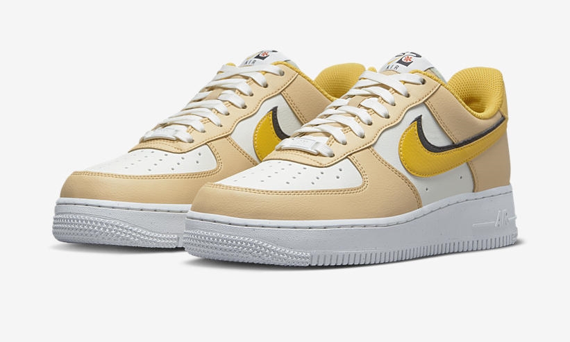 2022年 発売予定！ナイキ エア フォース 1 ロー “82/ホワイト/タン/イエロー” (NIKE AIR FORCE 1 LOW “82/White/Tan/Yellow”) [DX6065-171]