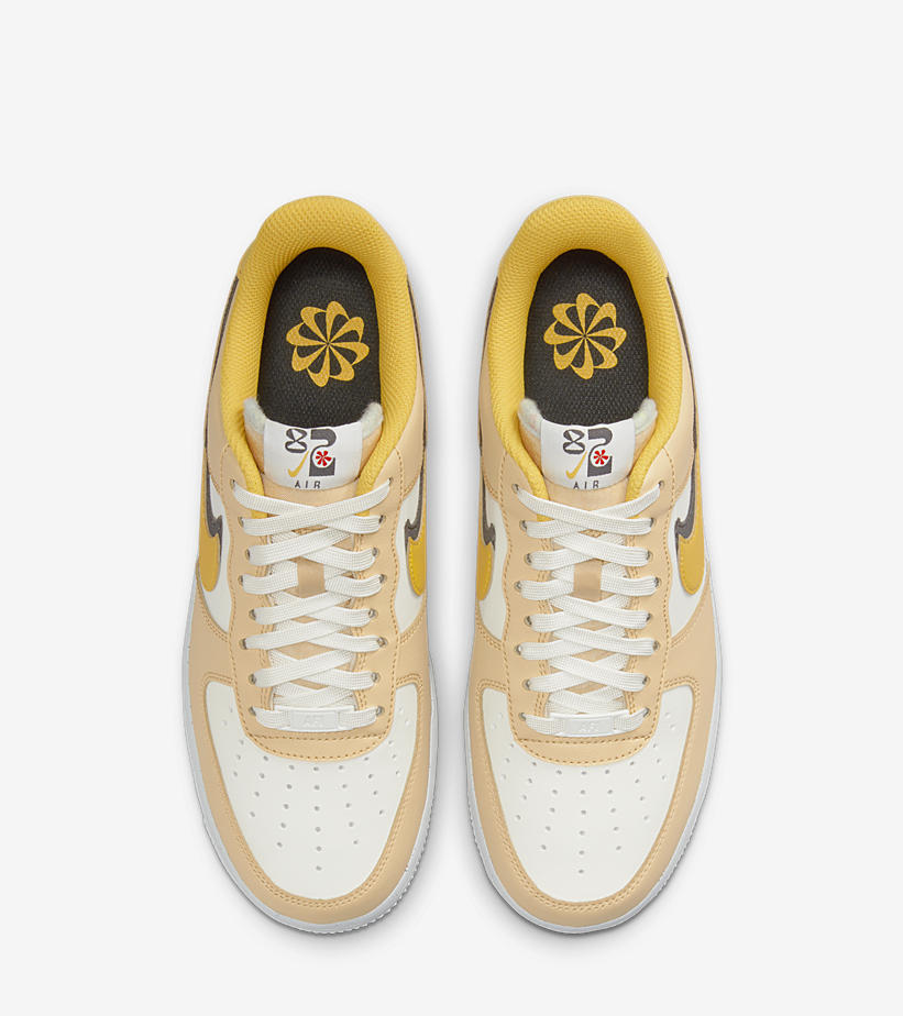 2022年 発売予定！ナイキ エア フォース 1 ロー “82/ホワイト/タン/イエロー” (NIKE AIR FORCE 1 LOW “82/White/Tan/Yellow”) [DX6065-171]