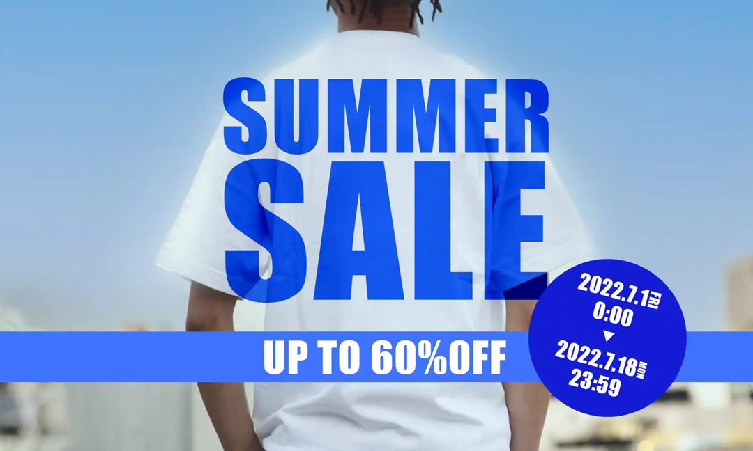 【セール情報】アトモス オンライン 最大 60% OFFの「SUMMER SALE」が7/1 00:00~7/18 23:59 まで展開 (atmos セール)